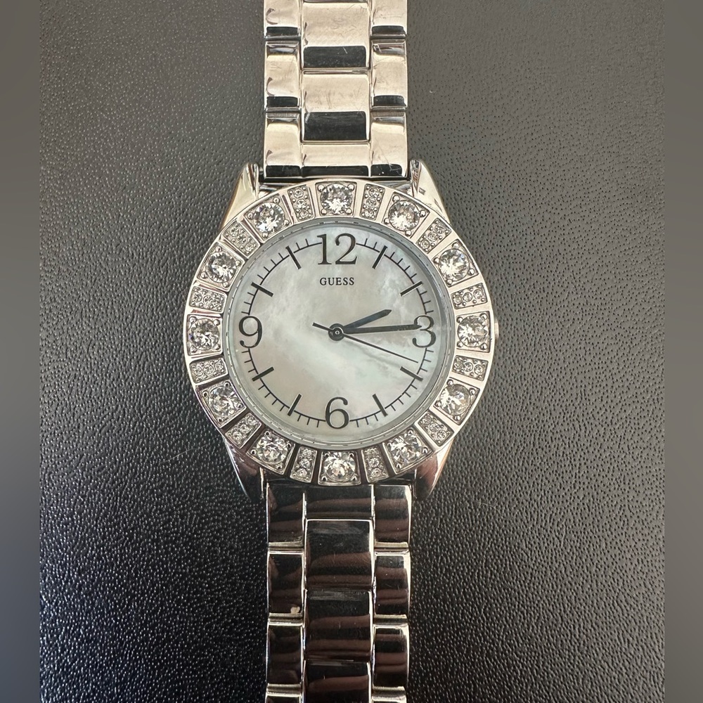 Silver guess watch
